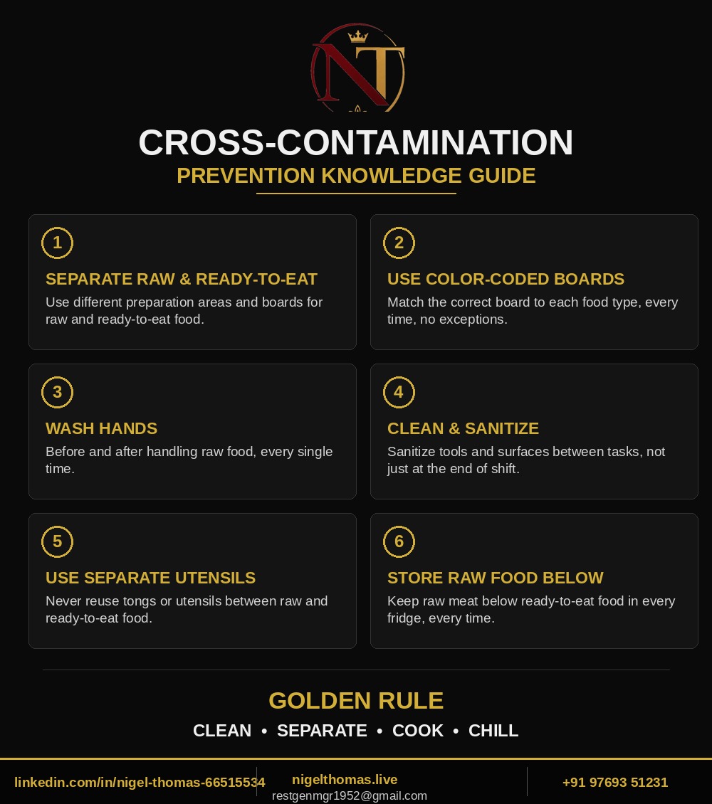 Cross-Contamination Prevention infographic
